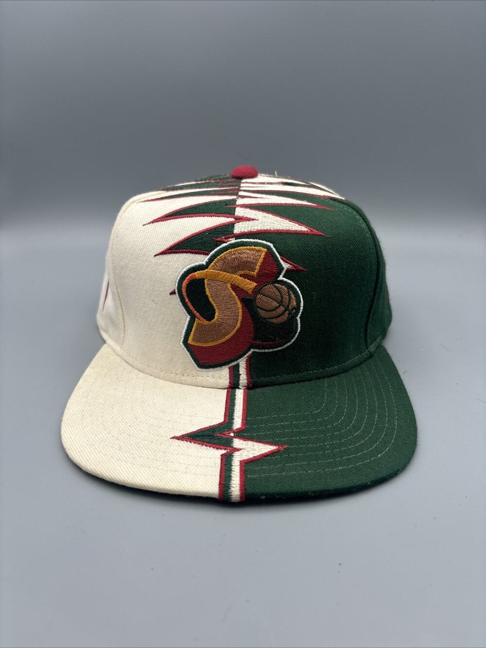 Seattle Sonics Starter Shockwave Hat Strapback NBA Vintage 1990s Rare Cap 90s